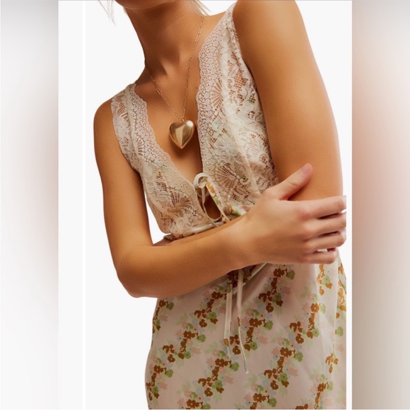 NEW Free People Intimately Countryside Mini Lace Trim Dress - Picture 6 of 6